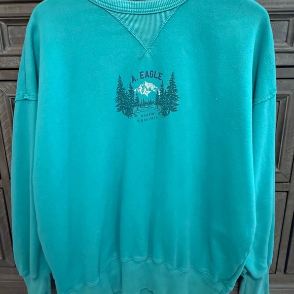 American Eagle Women’s Graphic Crew Neck Sweatshirt Size XS - Picture 4 of 6